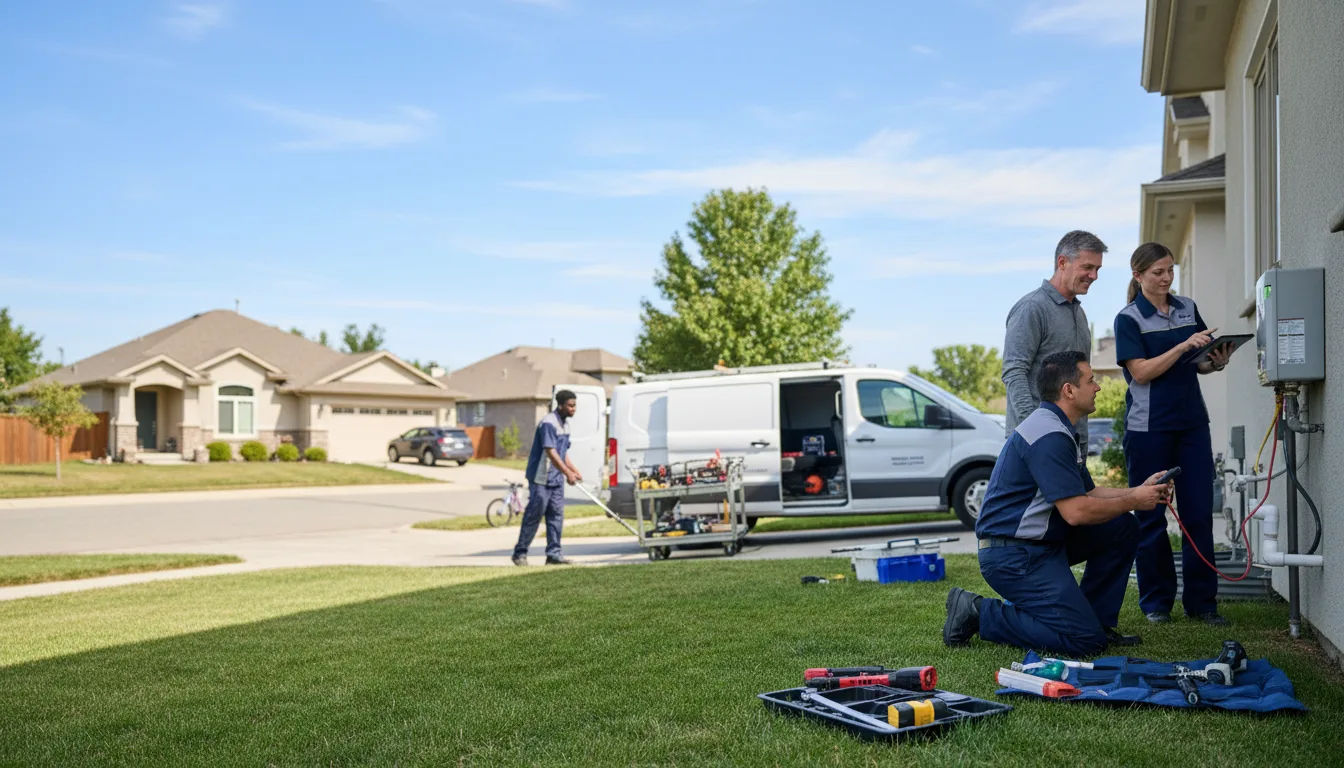 Tankless water heater service in Thornton, PA